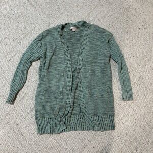 Knox Rose Teal Open-Front Cardigan